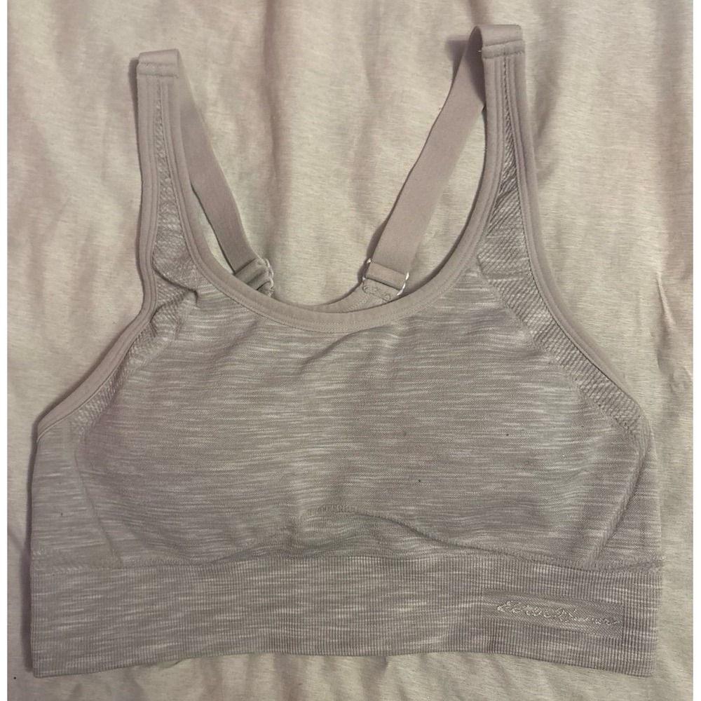 Eddie Bauer Heather‎ Grey Lightly Lined Medium Impact Sports Bra, Medium
